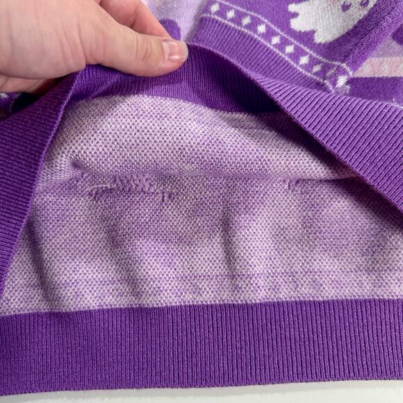 Sweet Society NWT Junior Small Pastel Ghosts & Jack-O-Lanterns Fair Isle Sweater - Picture 9 of 10